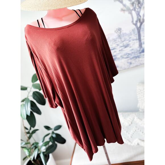 Fallen Leaves & Forest Wanders Ultra slouchy drapey tunic 4x - Picture 3 of 3